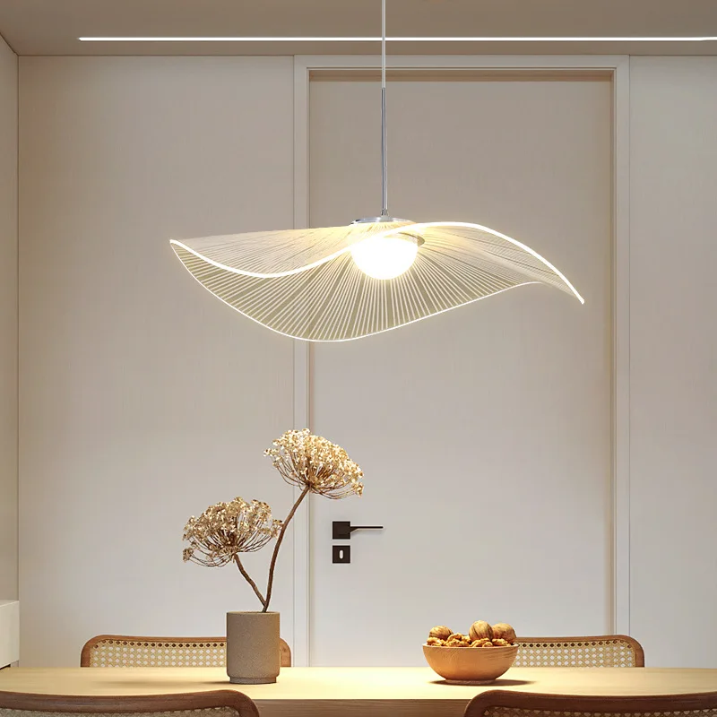 Nordic Creative Lotus Leaf Acrylic Ceiling Light Modern Simple Living Room Bedroom LED Dining Table Dining Room Decoration Light