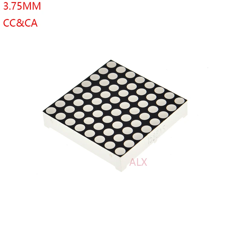 

2pcs 3.75mm 8x8 8*8 Red Led Dot Matrix Display Module 38mmx38mm Led Lattice Common Anode Common Cathode Cc Ca 1088as 1088bs