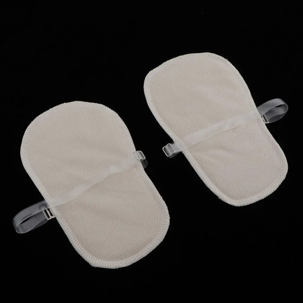 قطعتان من وسادات حماية ممتصة للعرق تحت الإبط قابلة للغسل وقابلة للتنفس