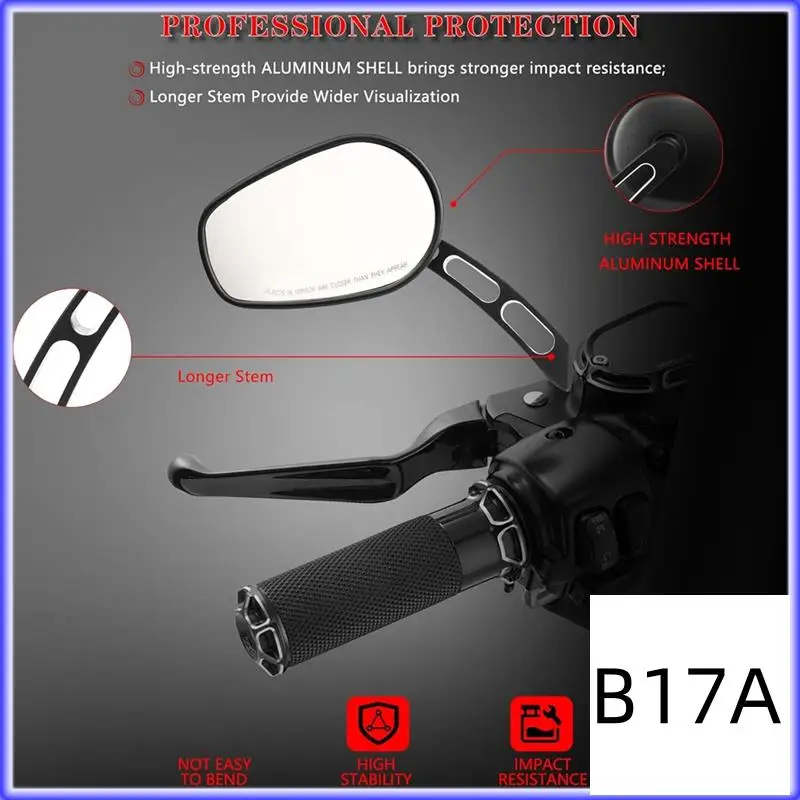 

BT-8Mm Rear View Mirrors For Touring Road Glide FLTRX Electra Glide FLHT Road King Handlebar Mount Mirrors