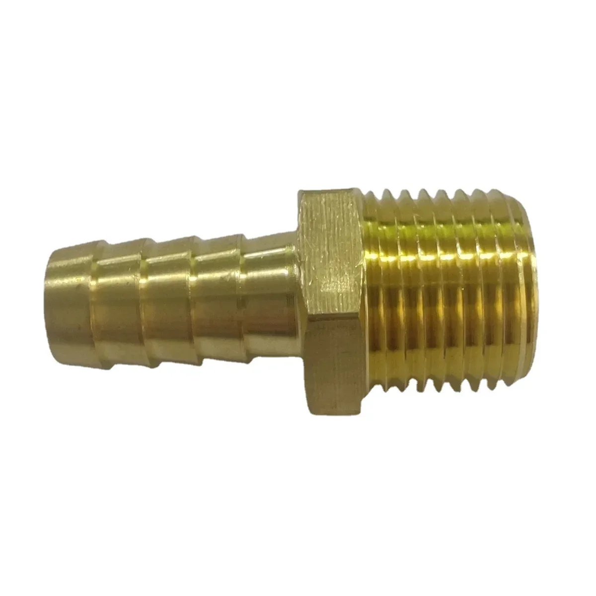 Adaptador de conector de tubería de latón NPT Macho y hembra, 1/8 ", 1/4", 3/8 ", 1/2", 3/4 ", 1/8", 3/4 ", manguera de lengüeta, agua, Gas y combustible