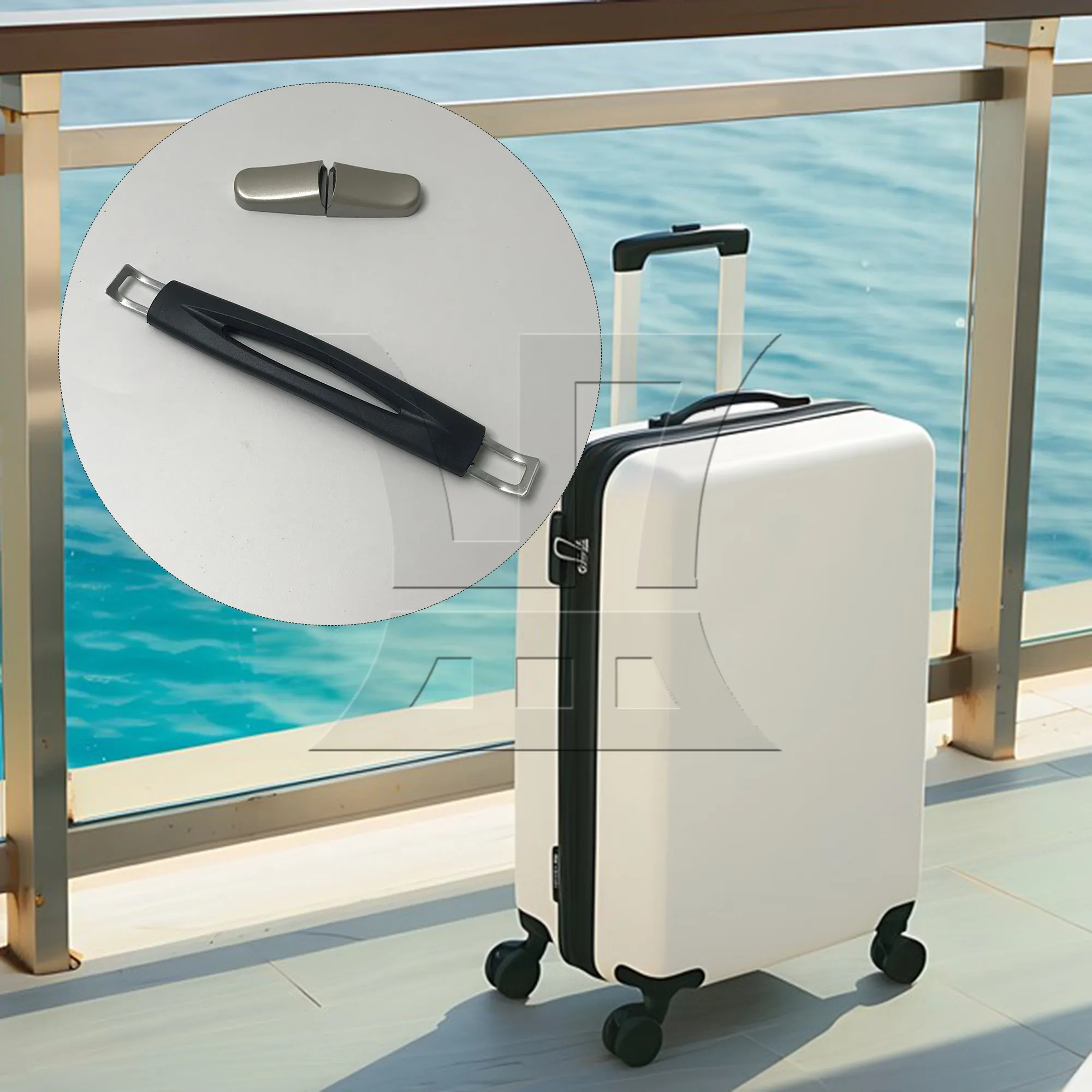 

1pc Suitcase Handle 15cm 115B Series B020 Black for Suitcase Handles Luggage Handles