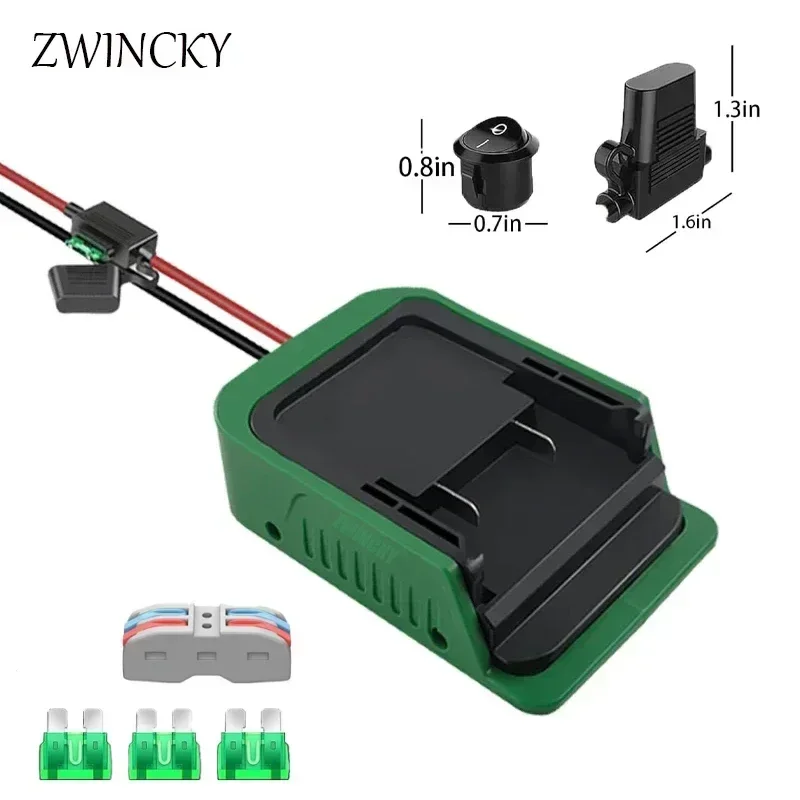 Adapter do akumulatorów Power Wheels, konwerter do HIKOKI, do akumulatorów HITACHI 18V 36V, do zasilania DIY, ciężarówek, robotyki, zabawek RC — zdjęcie produktu 3