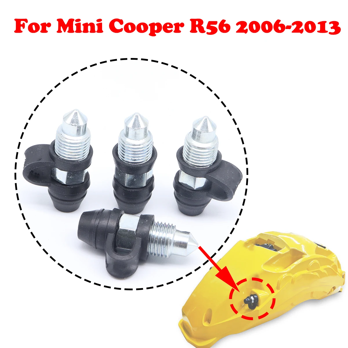 

Front Rear Left Right Caliper Bleed Nipples Screws Repair Kit Valves Car Accessories For Mini Cooper R56 2006-2013 34116768188