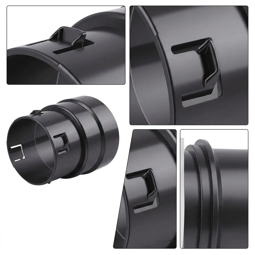 RV Pipe Connector 4 Inch Corrugated To PVC Pipe Adapter 40 Plastic Black Yard Sump Pump Car Accessories Car Parts