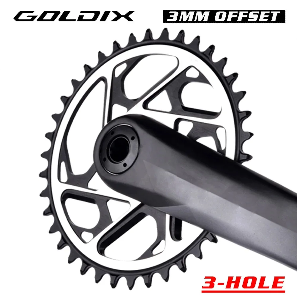 

GOLDIX Mountain Bike Positive and Negative Tooth Single Disc CNC Ultra Light Aluminum 3 Nails Straight Pad XX1 GX NX