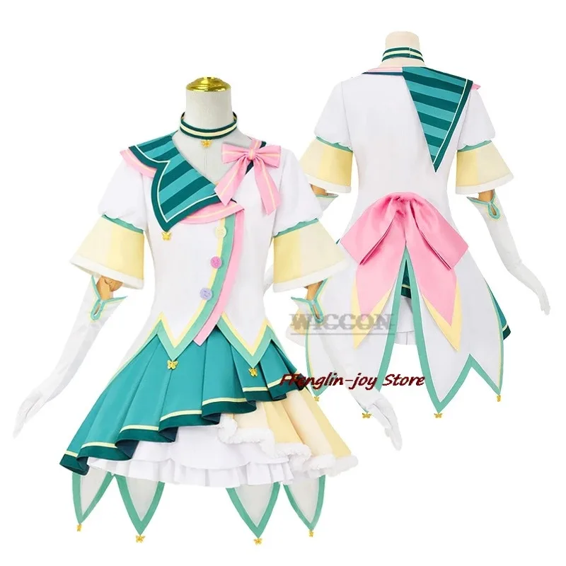 Кусанаги Нене Косплей Костюм Аниме Проект Sekai Красочная Сценическая Лолита cos pjsk 3rd cos Платье Принцессы Парик Одежда на Хэллоуин