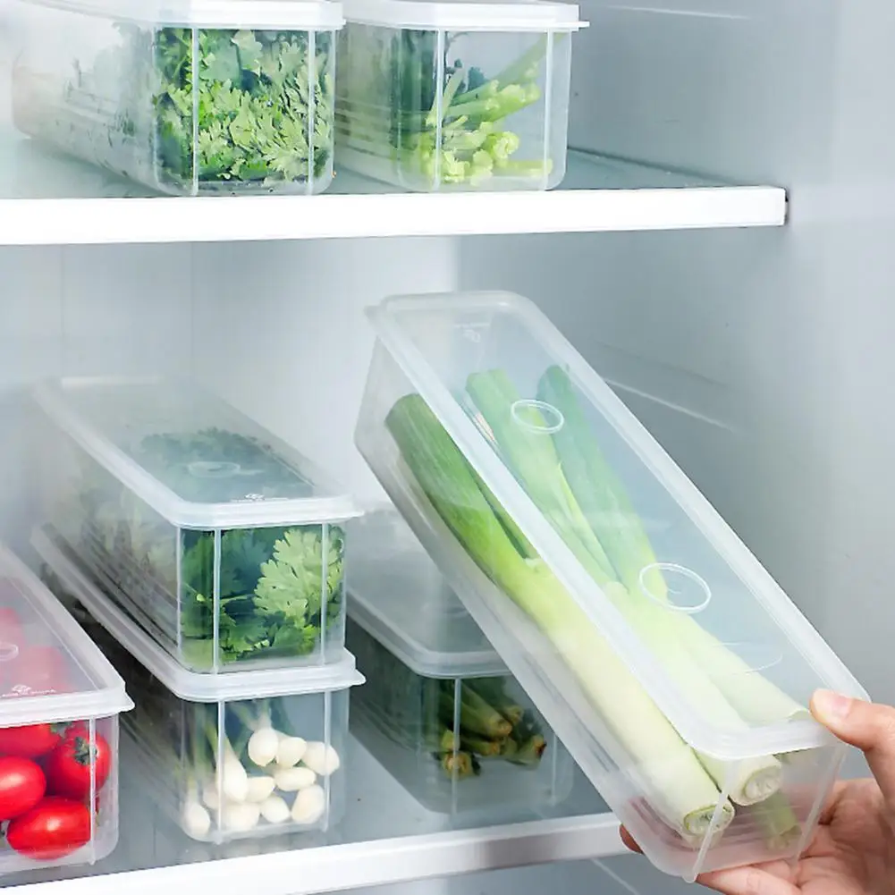 Food Storage Container Freezer Storage Box 1/2/3/4pcs Airtight Food Storage Boxes Stackable Pasta Containers Capacity Fridge
