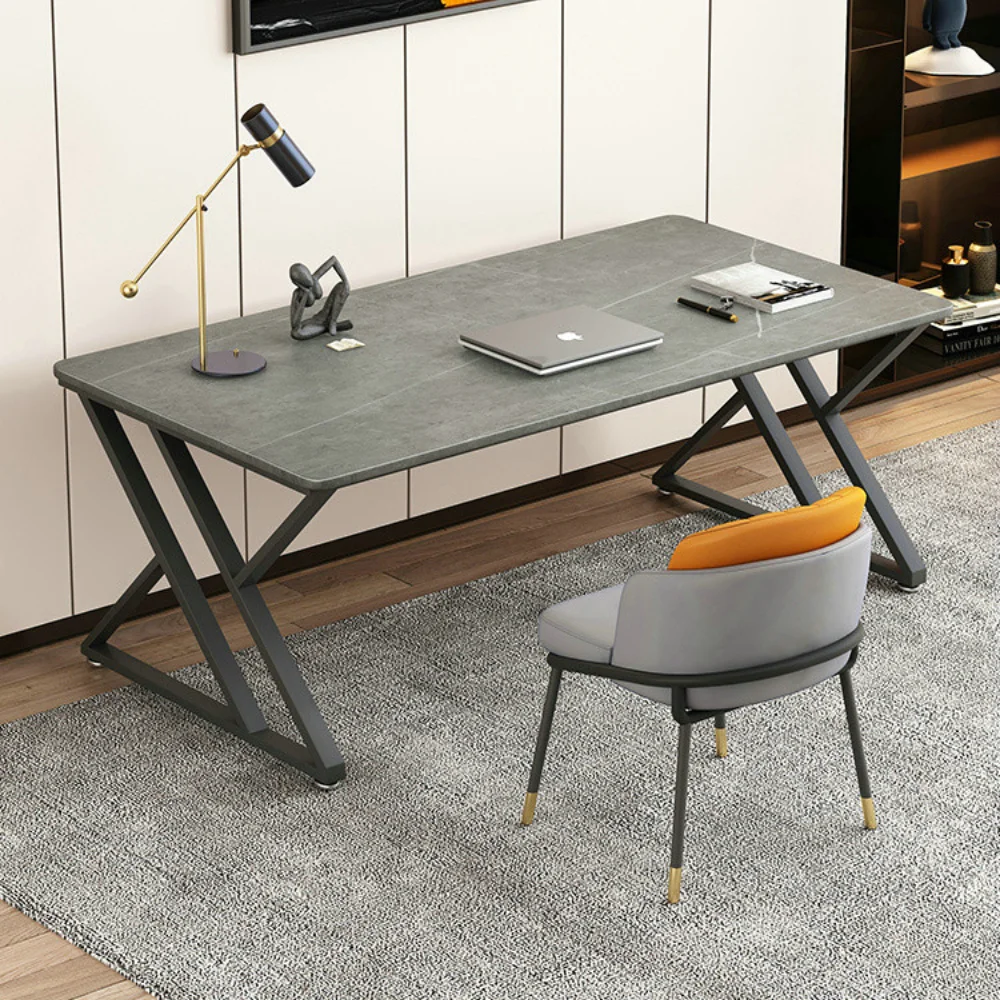 

Luxury Rock Slab Desk Home Computer Desk Office Study Desk Home Simple Modern Bedroom Table Mesa Para Compuatador Home Furniture