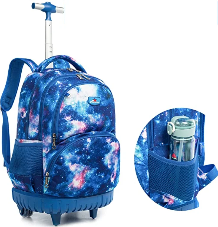 School Rolling backpack for girls kids School Trolley Bag for boys School Wheeled backpack Bag Rolling School bag with wheels