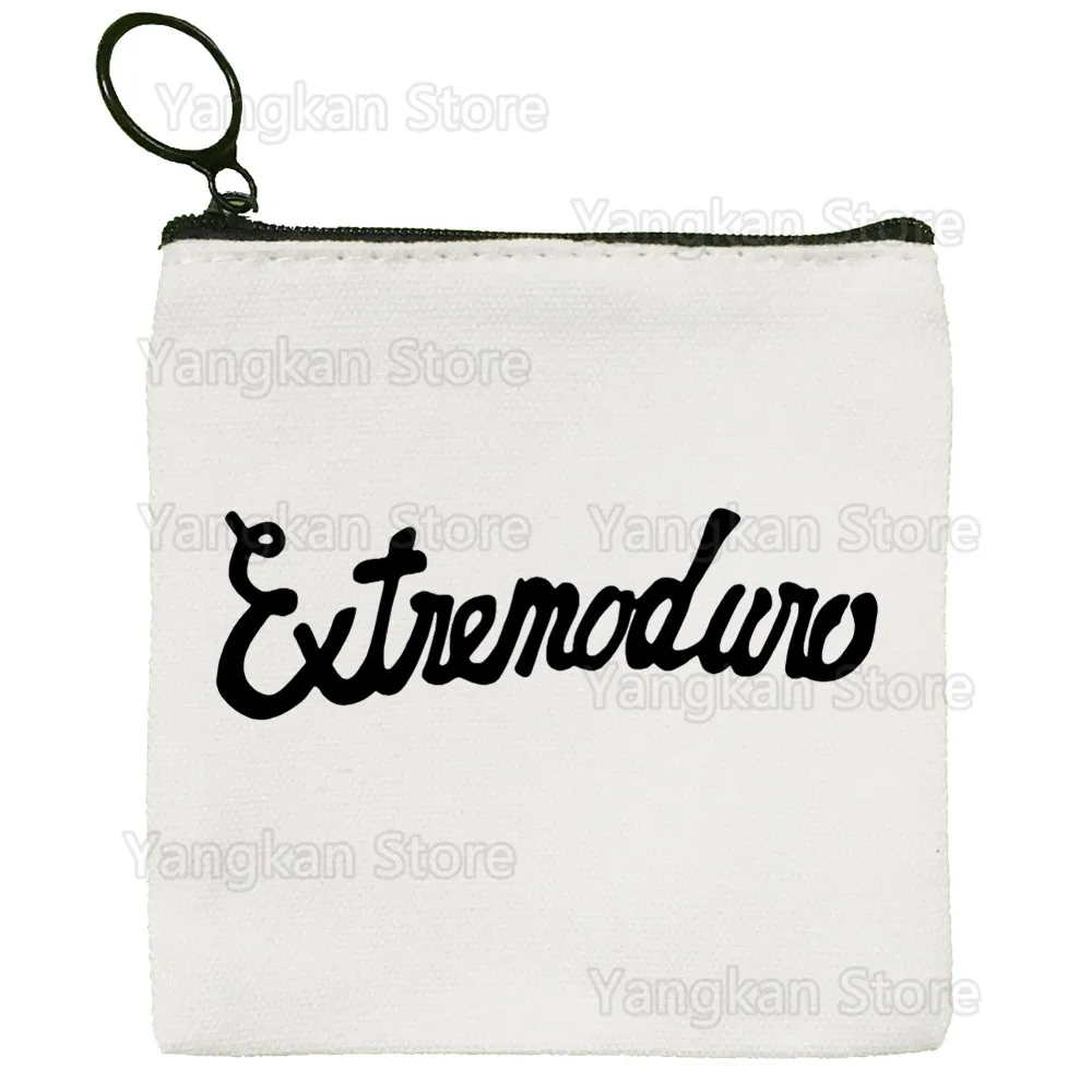

Сумка-кошелек из холщовой ткани с логотипом Extremoduro для хранения мелочей и ключей