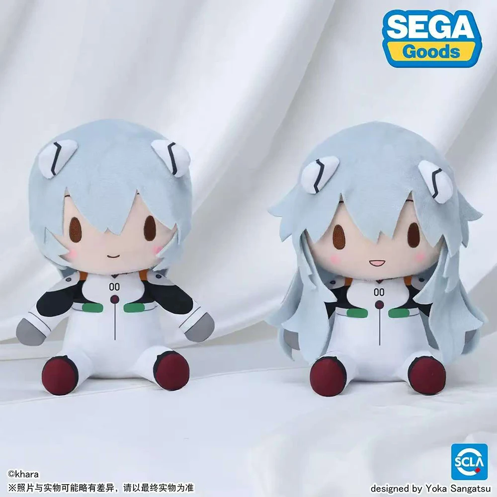 

Original SEGA EVA NEON GENESIS EVANGELION Ayanami Rei Fuwa Petit fufu M Anime peripherals Plush Doll 22cm kawaii Gift In Stock