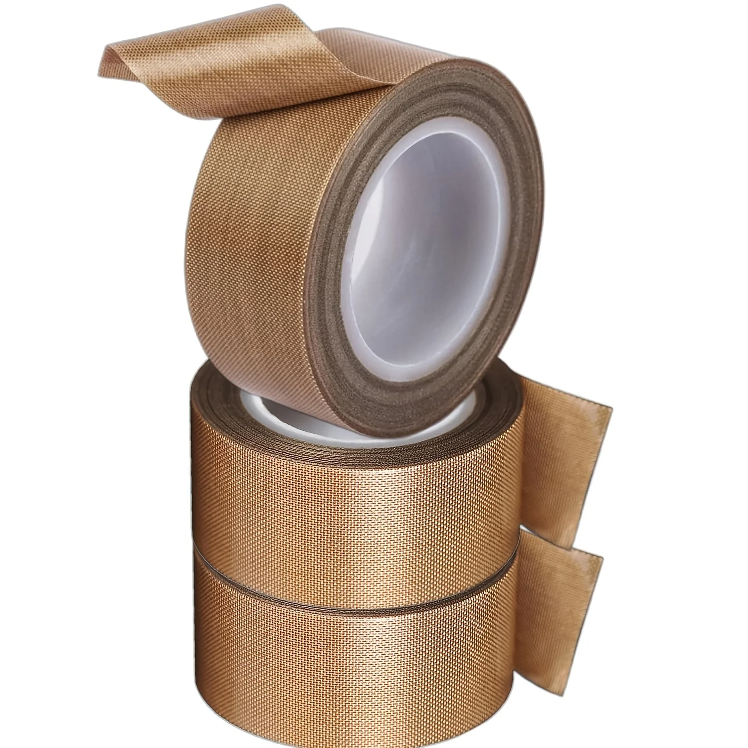 3 Rolls Heavy‑Duty PTFE Teflon Adhesive Tape,1In×33Ft×0.18mm,low‑friction high‑temp non‑stick wear‑resistant tape for wood