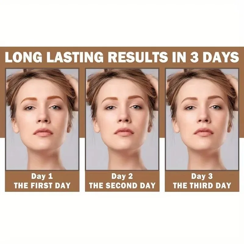 جل حواجب شبه دائم مقاوم للماء، كريم حواجب طبيعي يدوم طويلاً، سائل تمزيق الوشم، كريم مستحضرات التجميل