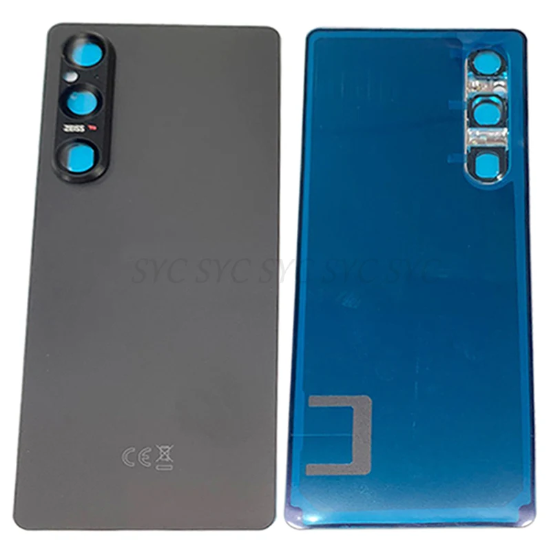 Original Rear Door Battery Cover Housing Case For Sony Xperia 1 V Back Cover with Camera Lens Logo Repair Parts