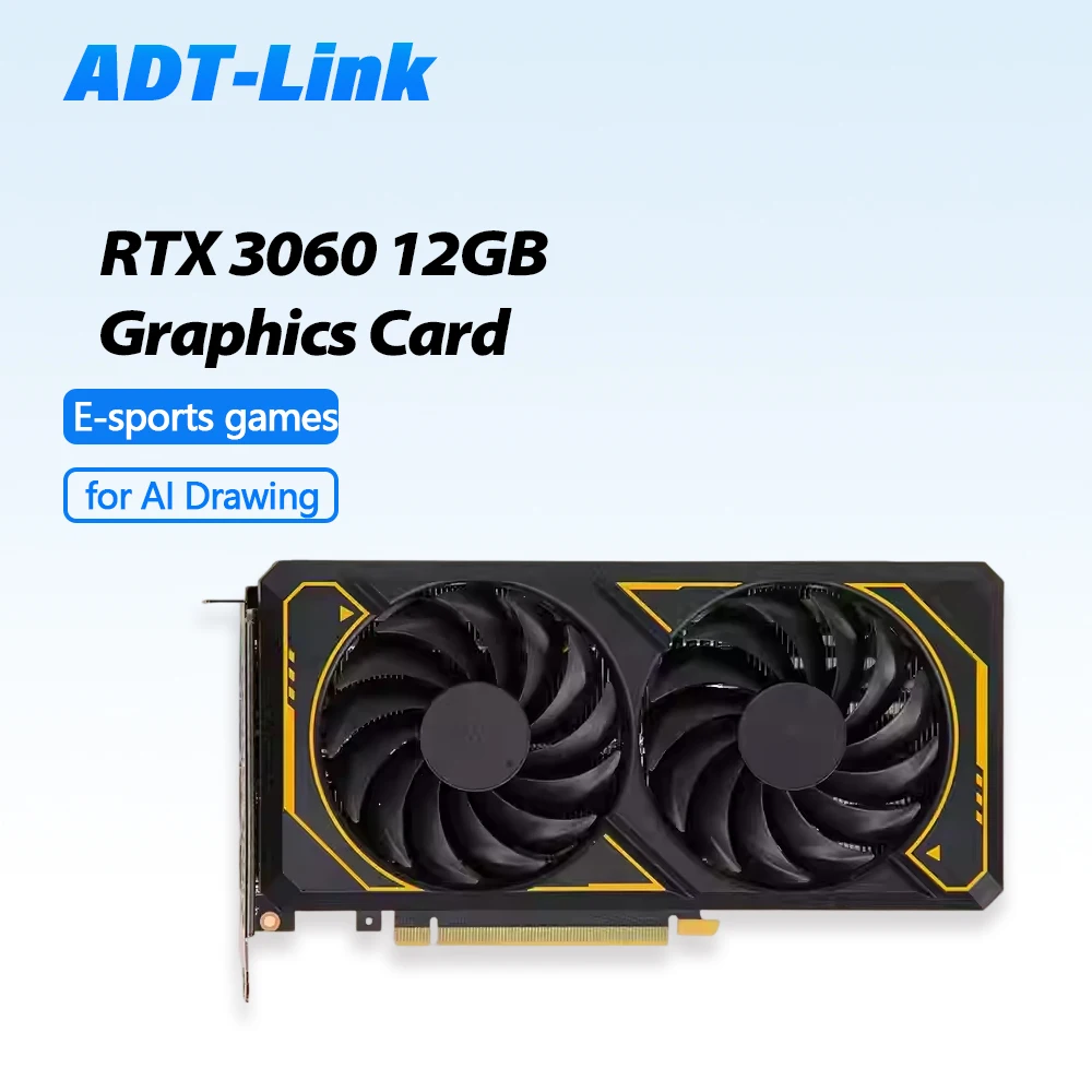 

RTX 3060 12G 39COM Brand New Desktop E-sports Gaming Graphics Card for AI Drawing NVIDIA GPU GDDR6 192bit PCI Express 4.0 X16