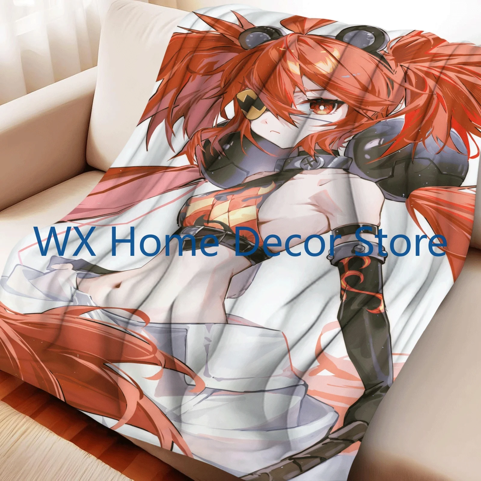 Manta Zenless Zone Zero Koleda Belobog de Anime, manta de franela de alta calidad, manta de viaje para el hogar suave y cómoda