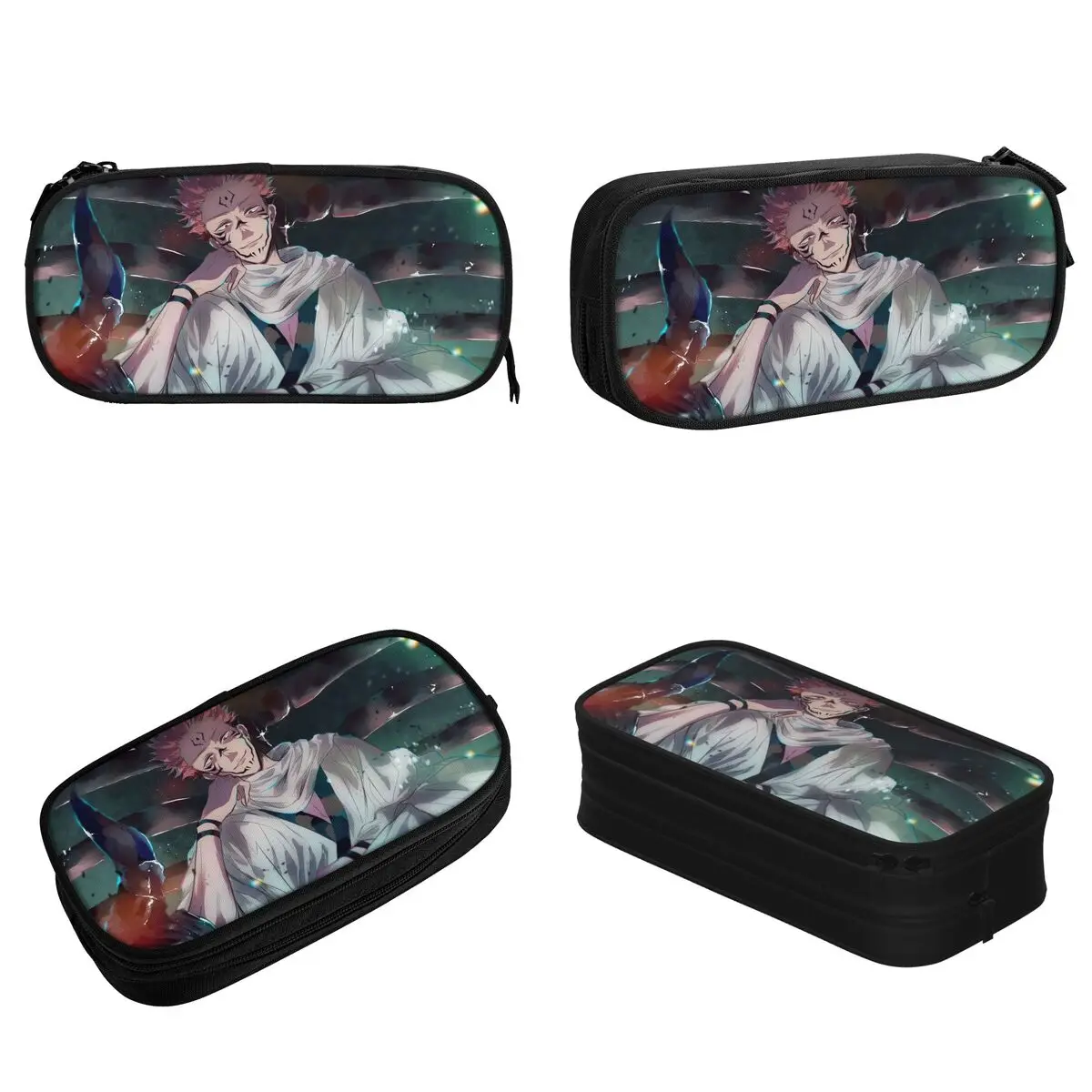 Jujutsu Kaisen Anime Ryomen Sukuna Pencil Case Pencil Box Pen Student Big Capacity Pencil Bags Students School Gifts Stationery