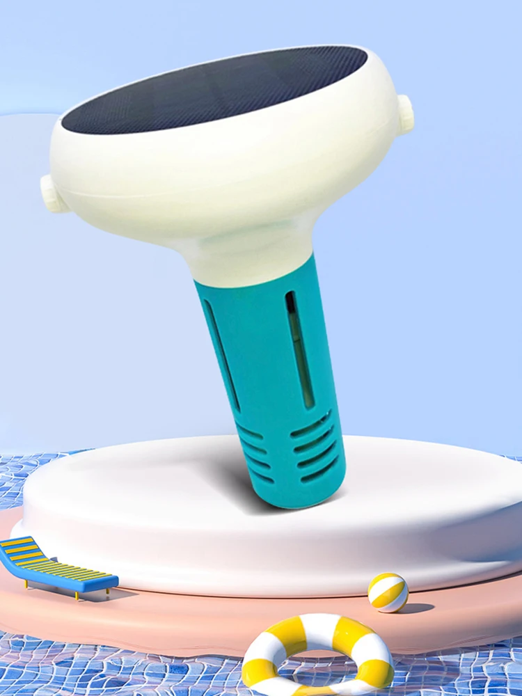 جهاز اختبار جودة مياه حمام السباحة العائم بالطاقة الشمسية 7 في 1 PH/ORP/EC/TDS/الملح/درجة الحرارة/CL مقياس الكلور الذكي لحمام السباحة #6