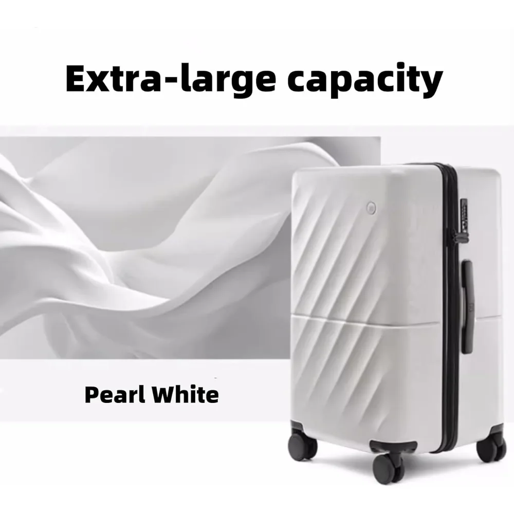 Medium 26 Inch Checked Luggage with Double Spinner Wheels, Anti-Burst Zipper, Hard Case PC Suitcase, Lightweight and Travel-Frie