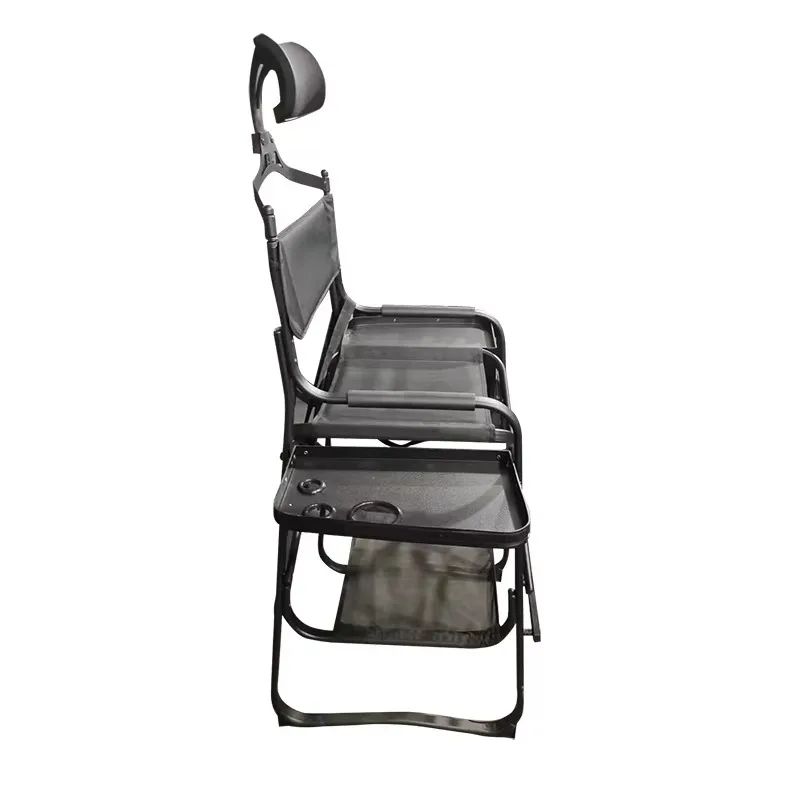 High Quality Metal Frame Artist Tall Folded Director Chair with Detachable Headrest
