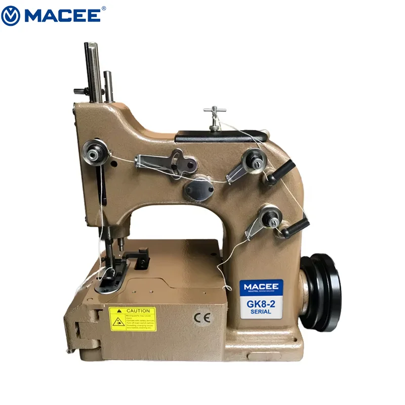 GK8-2 Model Industrial Flat-Bed Sewing Machine Chain Single Manual Operation Motor Metal Construction For Paper Woven Plastic