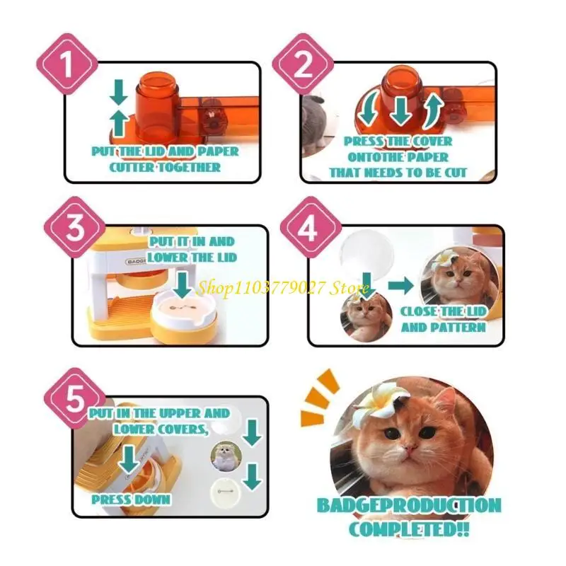 

C4DF Уникальная машина для изготовления пуговиц для изготовления подарочных значков для членов семьи и друзей