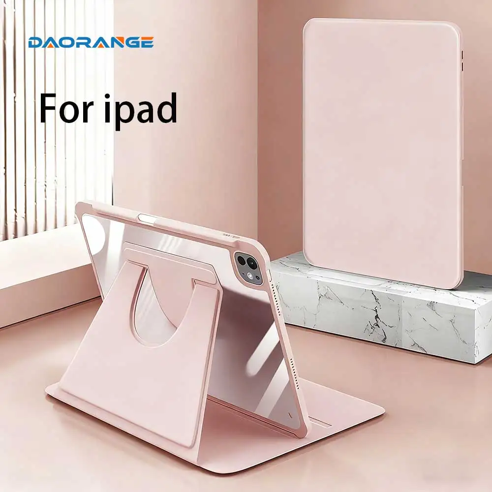

360° Rotation iPad Case for 2025 Air 11 13 M2 Pro 11 13 M4 Air 4 5 10.9 iPad 7/8/9/10th Generation Mini 6 Tablet Stand Cover