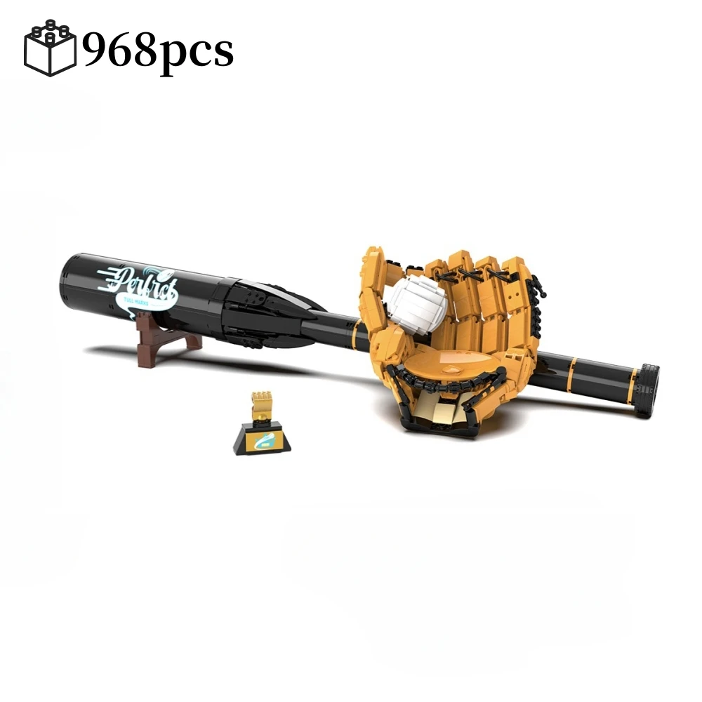 

Sports Series 968PCS Baseball Model Building Bricks Creative 3D Desktop Decor MOC Assembly Kit Gift for Adults Kids Holiday
