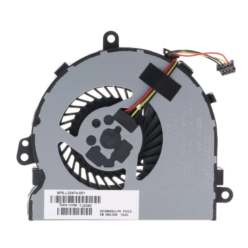 

New Original CPU Cooling Fan Cooler for HP 15-DA 15-DB 15-DI 15-DR 15Q-DX 15T-DS 250 255 256 G7 Radiator DC5V 0.4A Fan