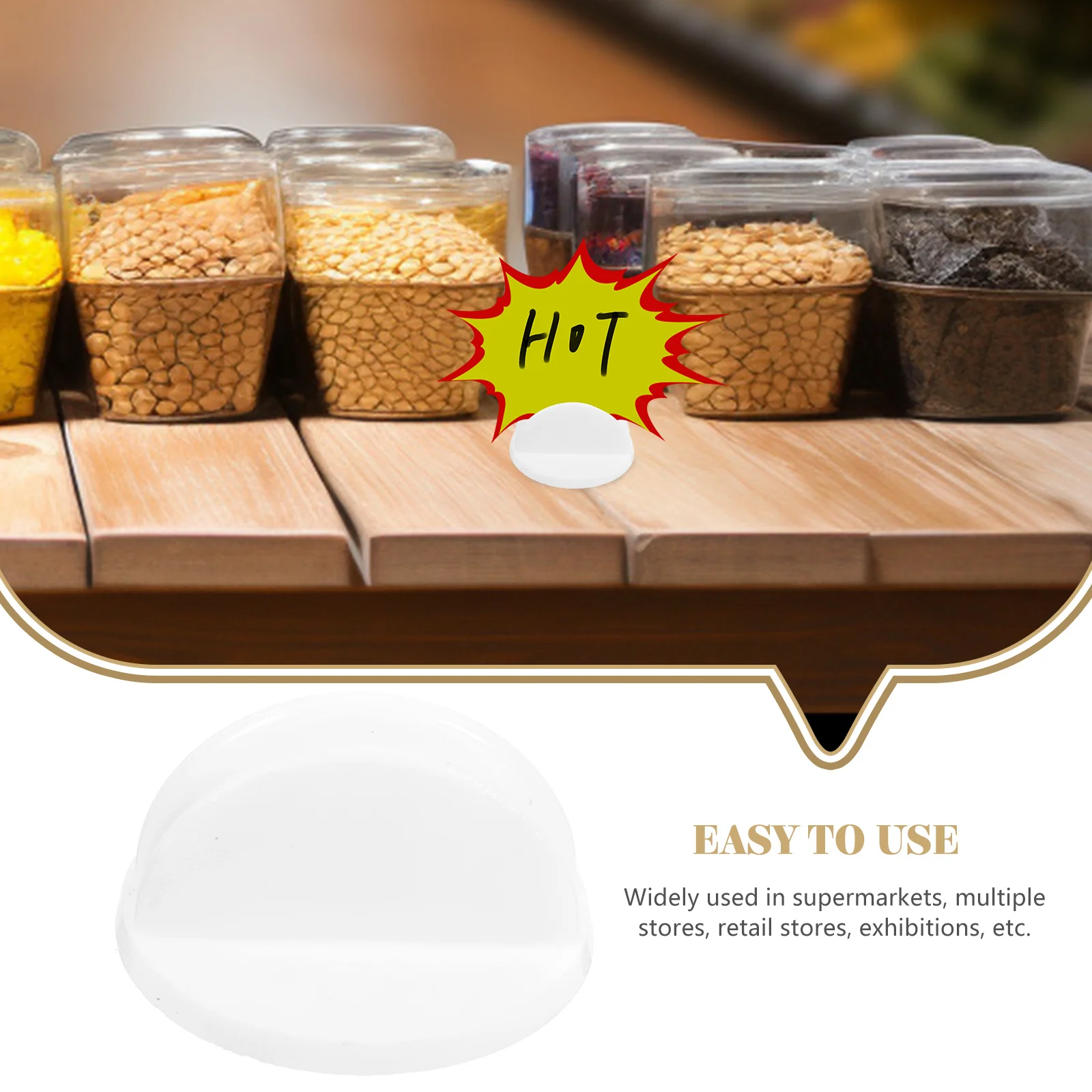 

30pcs Price Cards Holder Plastic Reusable Organizer Stand For Supermarkets Retail Exhibitions Table Countertop Easy Store Simple