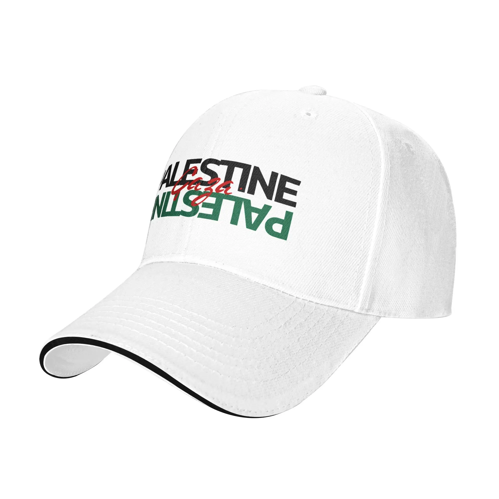 Palestine Gaza Mirror Text Baseball Cap  Tennis Skate Wholesale Trucker Hat Men Women y2k Retro Custom Logo Snapback Cap
