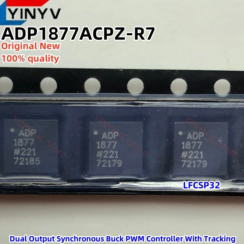 

5 шт., ADP1877ACPZ-R7 ADP1877ACPZ ADP1877 LFCSP32, двойной выход, синхронный понижающий ШИМ-контроллер с отслеживанием, новинка 100%, качество