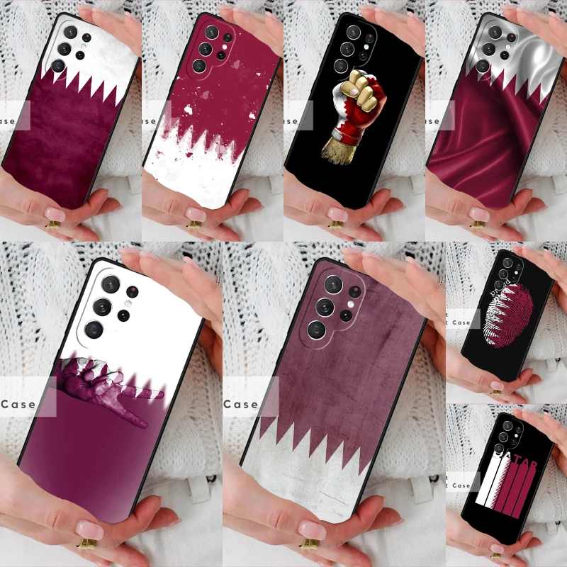 Qatar Flag National Banner Phone Cover Case for Samsung Galaxy S26 Ultra S20 FE Note 10 S24 S23 S21 S25 Plus S22