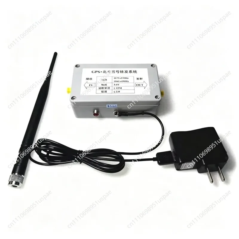 Indoor Mushroom Head GPS Signal Repeater Amplifier Transmission Complete Kit with 15M Mushroom Receiving Antenna