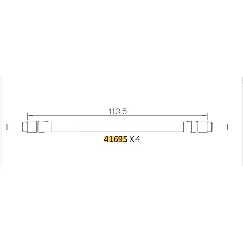 

CROSSRC Rhino EMOX Chassis Lower Rod 41695 CS-97401102
