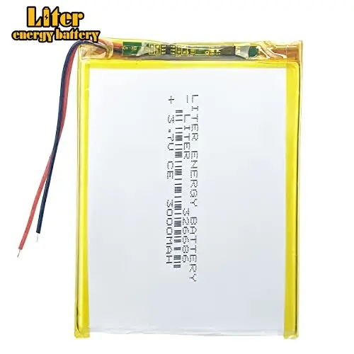 100pcs Liter 3.7V 3000mAh 326686 Lipo Battery Rechargeable Lithium Polymer ion Battery Pack