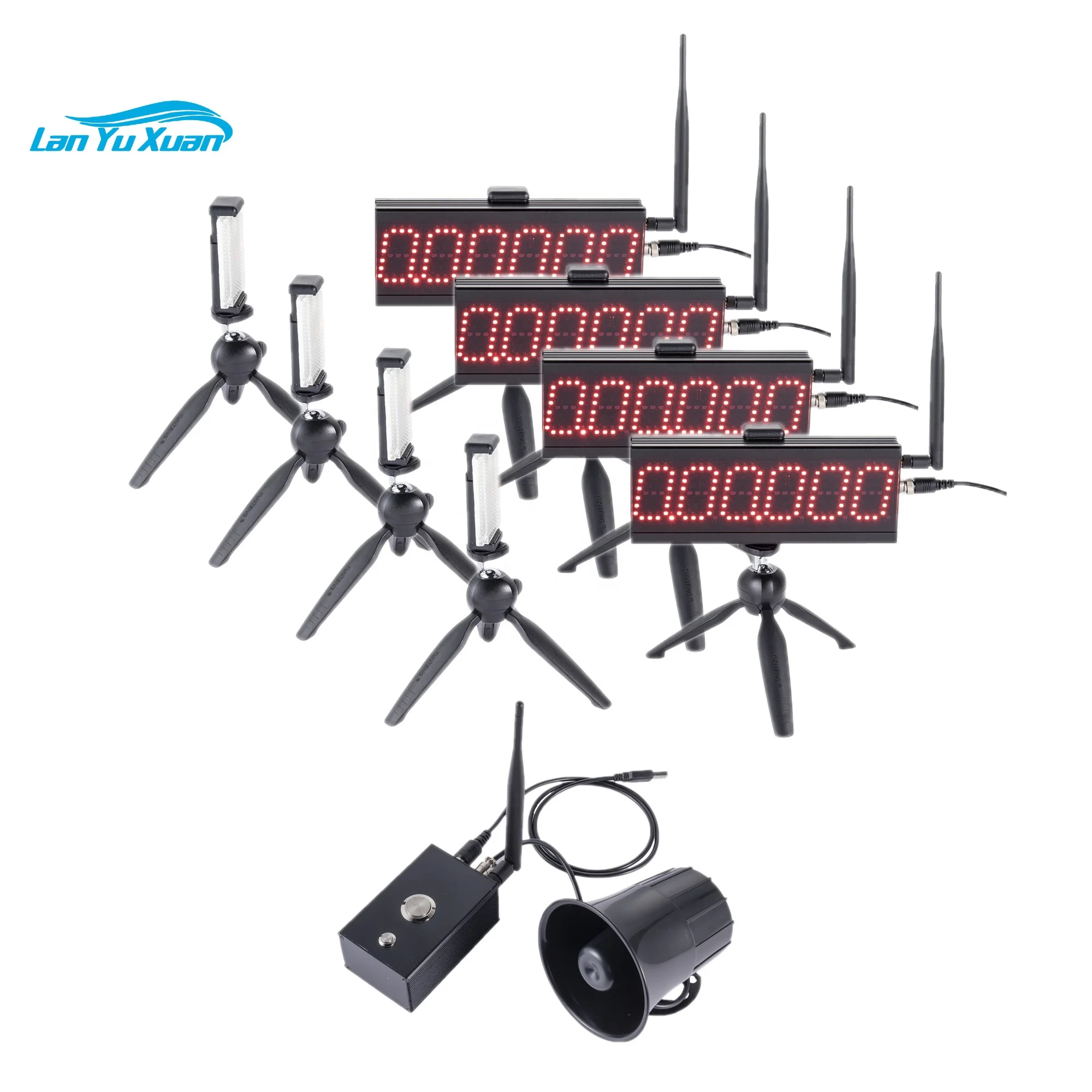 

S004 Wireless Timing System For 4 Tracks Competitions Record The Time of Each Track Outdoor Lap Racing Timer