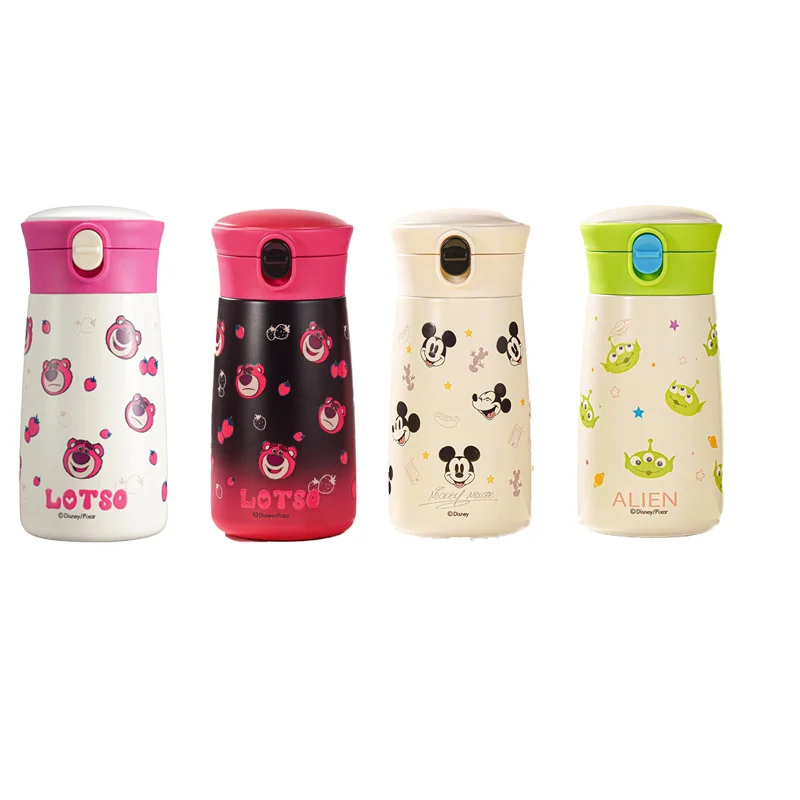 

300ml Disney Co-branded Water Cup, Strawberry Bear Insulated Cup, Student Direct Drinking Portable Cup, 316 Stainless Steel