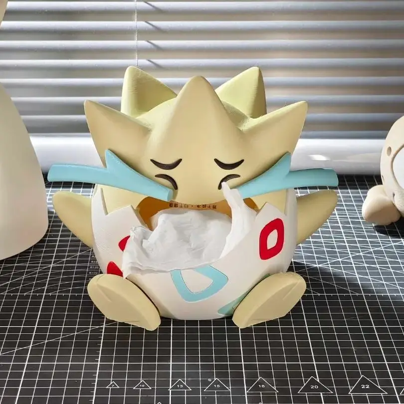 

Pokemon Togepi Tissue Box Holder Cute 3D Printed Decorative Creative Home Office Desk Decor Accessories Gift