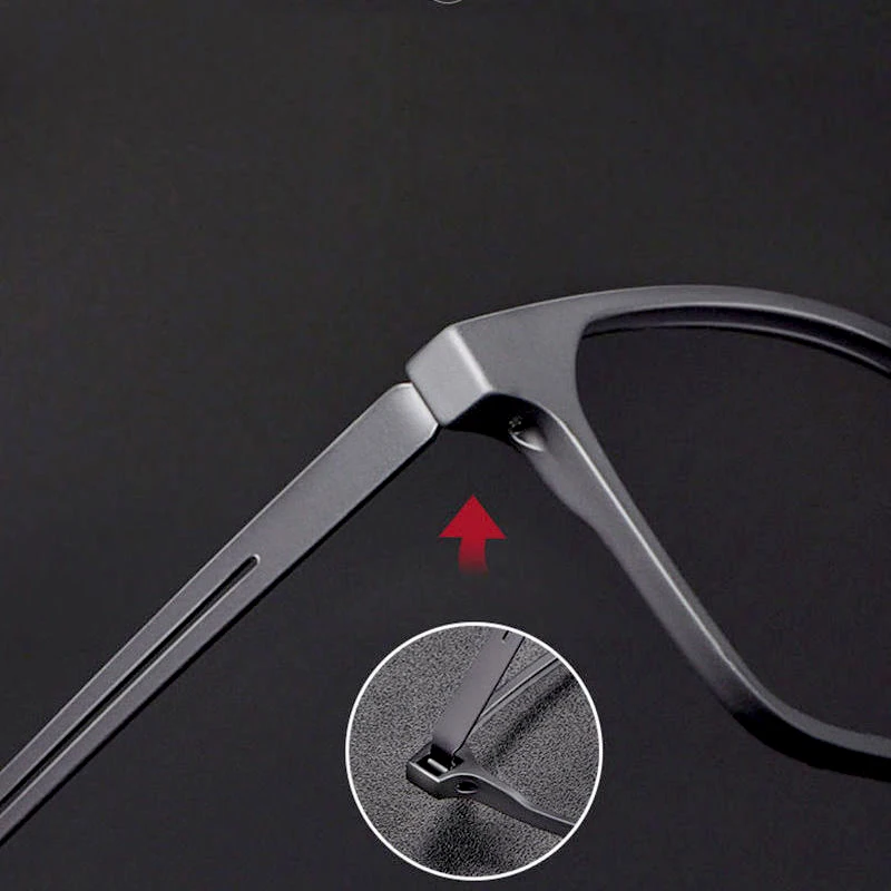 TR90 Hochwertige Lesebrille aus reinem Titan für Männer, Anti-Blaulicht-Presbyopie-Brille mit Dioptrien + 1,0 bis + 4,0 – Detail 4