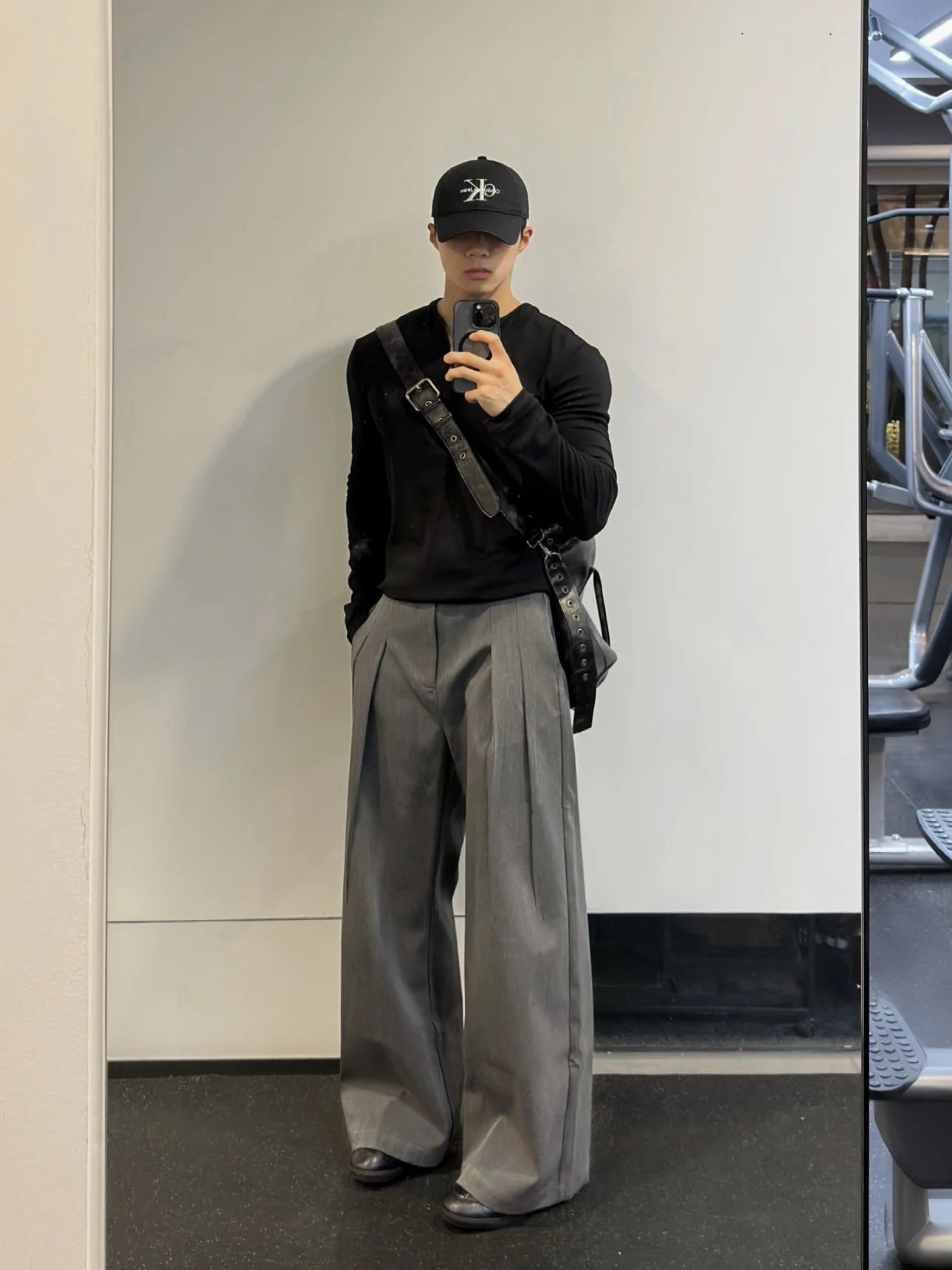

Men's Casual Pants Straight Leg Loose Fit Drapey Blade ape Commute All Season Versatile Comfortable Polyester Fiber