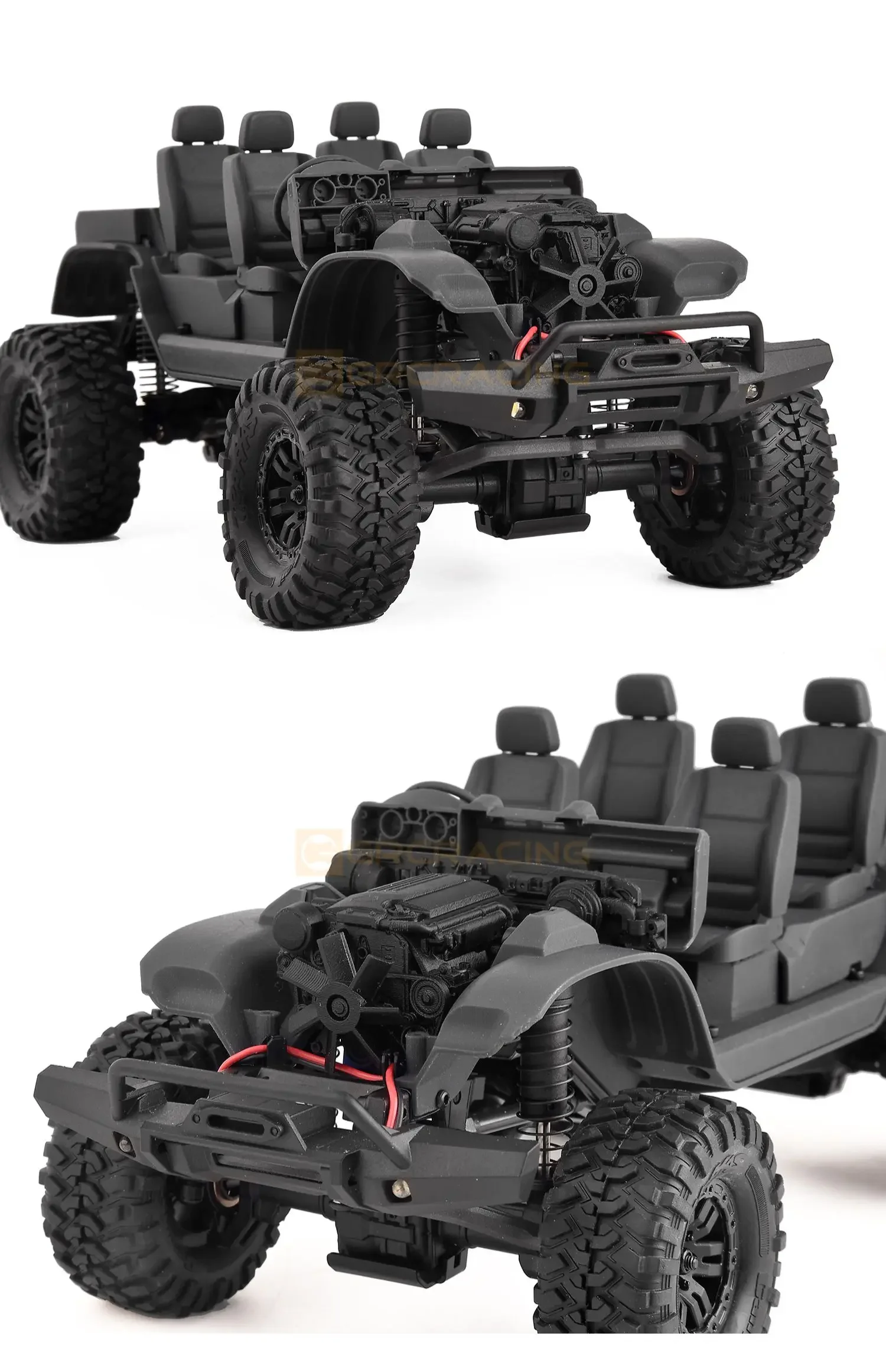 Silnik symulacyjny TRX4M (druk 3D) komora silnika do 1/18 zdalnie sterowany samochód gąsienicowy Traxxas TRX4M części zamienne obrońcą