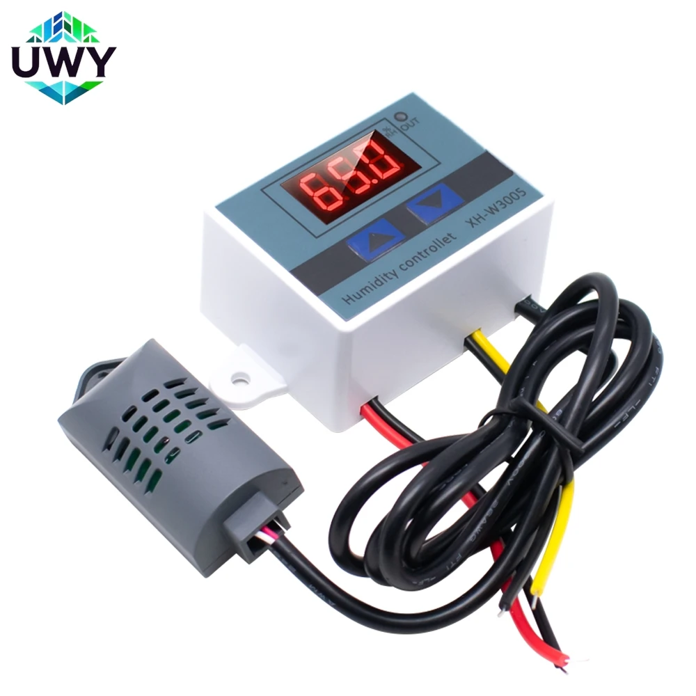 XH-W3005 12V 24V 220V  Digital Humidity Controller  Humidistat Hygrometer Humidity Control Switch Regulator + Humidity Sensor