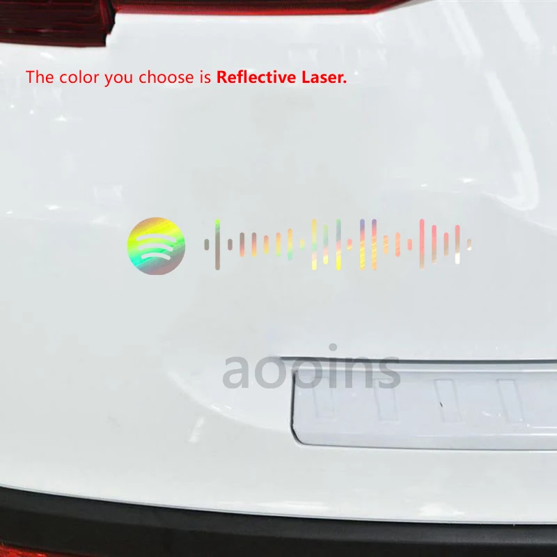 Custom Spotify Song Code Vinyl Decal , Personalized Music Code Sticker Car Window Laptop Decor Removable Stickers