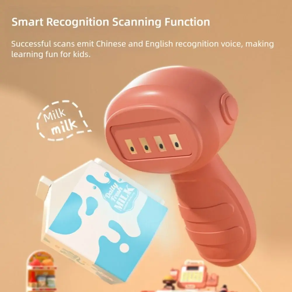 64PCS Pink Green Simulated Cashier Imitation Design Plastic Convenience Store Intelligence Development Interactive Play