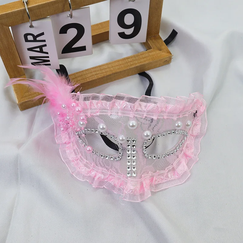 أقنعة تنكرية من الدانتيل، قناع كرات حفلات الهالوين للأميرة، قناع أبيض أنيق، قناع مثير لمهرجان الكرنفال، إكسسوارات تنكرية