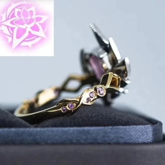 Game Honkai Impact 3 Elysia Theme Cosplay Men Women Finger Ring Couples Rings Accessories Pendant Props Gift