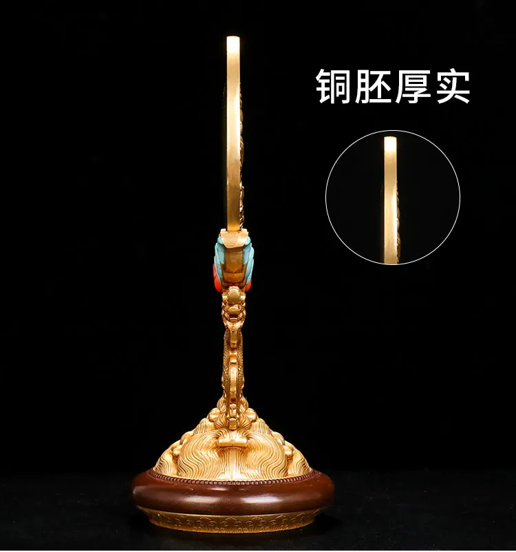 HOME shrine altar worship exorcise evil spirits Buddhism safe  Guanyin Buddha COPPER Dragon ZHUN TI JING Collimator