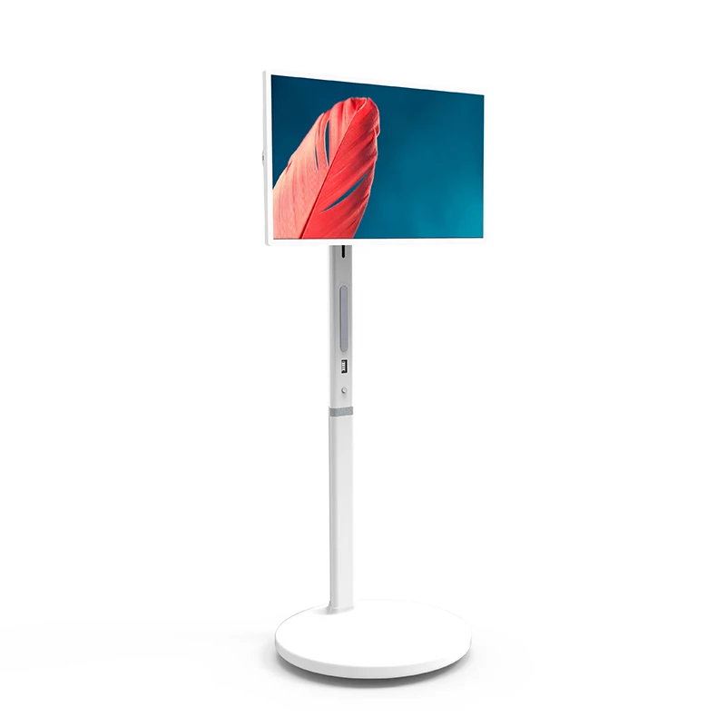 27'' 32'' Inch Movable Touch Screen LCD Android TV Entertainment Features Stand on Wheels Screen Portable HD Mirror Smart TV